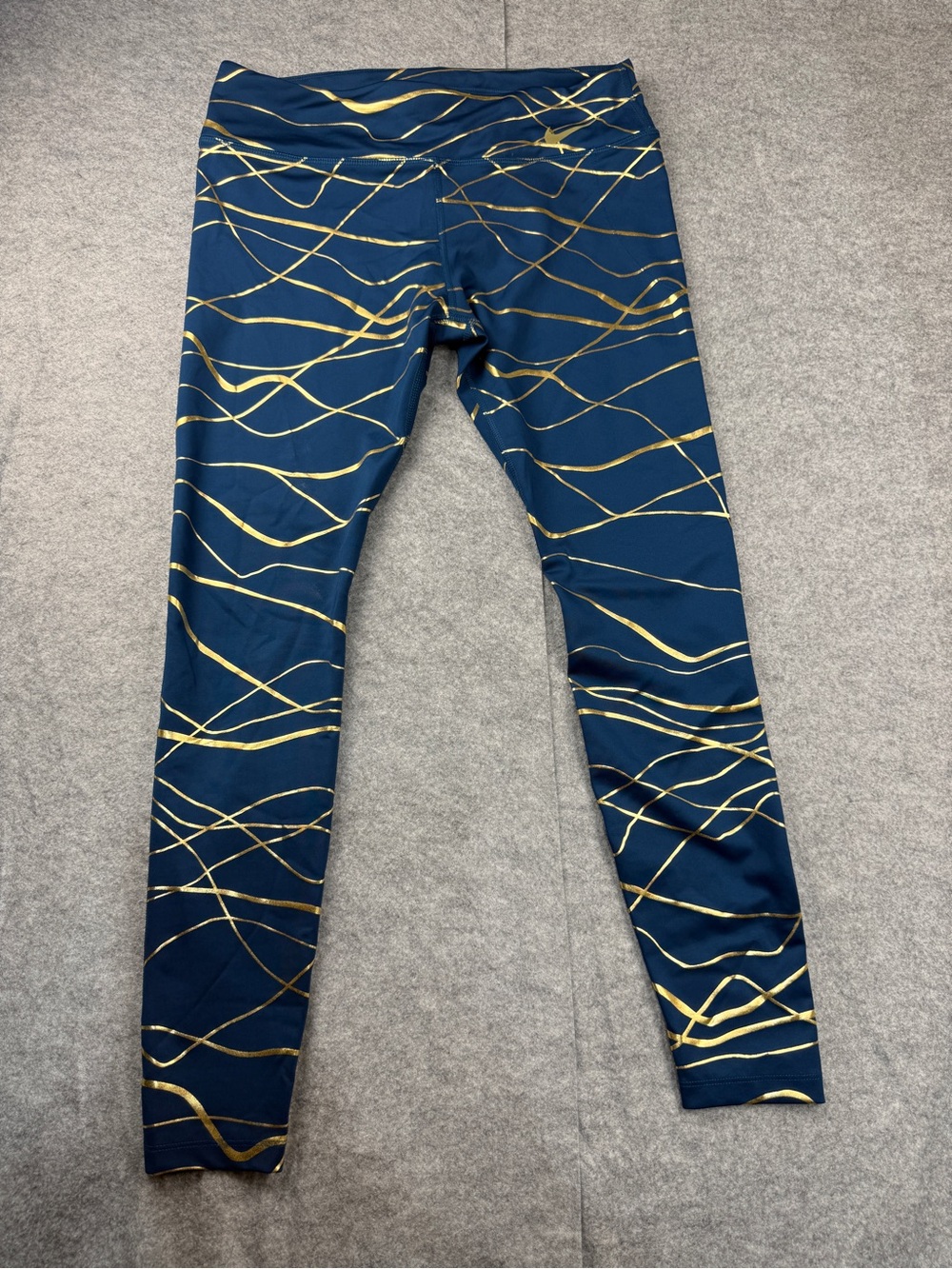 Metallic Gold Nike Icon Clash Running Leggings Women’s L